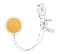 Variateur d'intensité tactile LED avec panneau en bois pour DC 12 V 24 V, 5 A et câble de 20 cm pour une variation facile de la lumière (blanc)