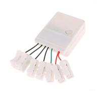 Variateur intermédiaire de cordon 8 effets pour éclairage de fête | 8 modes, luminosité continue, pour festivals, fêtes, soirées confortables, utilisation facile
