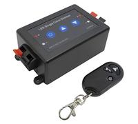 Variateur/interrupteur sans fil LED 12 V CC avec télécommande + panneau de commande pour toutes les lampes LED à intensité variable avec fiche et prise (avec terminaux de serrage de câble)