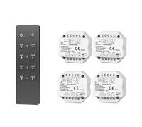 Variateur LED 0/1-10 V avec interrupteur à bouton-poussoir 110 V 220 V 4 zones avec télécommande(4x L1 and RU4)