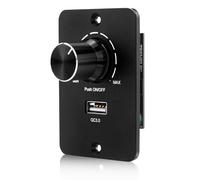 Variateur LED 12-24V CC PWM, variateur LED WIYETY avec charge rapide USB QC 3.0, 5A 3 fils pour camping-car, bateau, camion, caravane, remorque, éclairage, bande LED mono-couleur