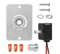 Variateur LED 12 V PWM 5 A 3 fils pour lampes LED, bandes lumineuses, halogènes, variateur d'intensité pour lampes, camping-cars, bateaux, camions, caravanes (argenté)