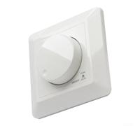 Variateur LED encastré - 86 x 86 mm - Section de phase - 230 V - Sans scintillement - Pour LED halogène - Variateur rotatif - 0 à 100 % - En continu - Design blanc - 86 mm - Compatible avec Gira LED