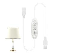 Variateur LED - Variateur de bandes LED, variateur USB, contrôleur de luminosité lampe à 3 boutons, enseignes au néon à 8 niveaux pour la plupart des équipements maison, appartement, chambre
