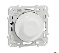 Schneider Electric - Variateur lumière 3-200W 2/3 fils Blanc - Odace - Schneider G