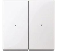 Meg5220-0319 bouton-poussoir de Bascule pour module 2 Gang, Blanc polaire brillant, système M