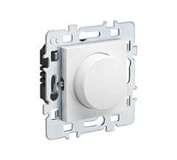 Variateur Rotatif - Interrupteur encastrable - Interrupteur Murale - Intérrupteur Prise Murale - Casual - Variateur Rotatif 2 Fils Méca + Cache Blanc + Support Métal - Debflex - 742306