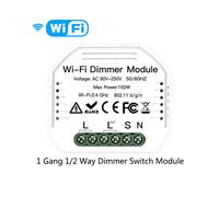 (Variateur WiFi 1 Gang) Module de commutateur Wi-Fi Moes Smart Zigbee Variateur de lumière Interrupteur