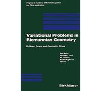 Variational Problems In Riemannian Geometry