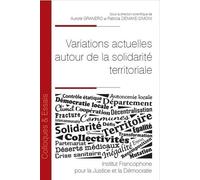 Variations Actuelles Autour De La Solidarité Territoriale