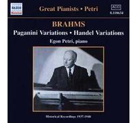 Variations Pour Piano Sur Un Thème De Haendel, Variations Pour Piano Sur Un Thèmes De Paganini, Rhapsodies Opus 79 Nos. 1 Et 2 Et Opus 119 No. 4