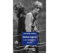 Variations Sophocle et autres mythologies grecques Jean-Pierre Siméon (Auteur)