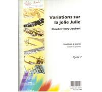 Variations sur la jolie julie --- hautbois et piano