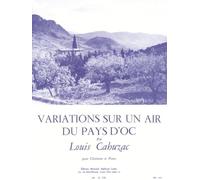VARIATIONS SUR UN AIR DU PAYS D'OC CLARINETTE ET PIANO