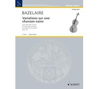 Variations sur une chanson naïve: op. 125. cello and piano.