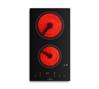 VariCook 30cm Plaque Vitrocéramique 2 Feux Noir
