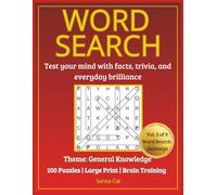 Varied Topics Word Search for Adults & Seniors: Large Print Puzzle Book for Brain Wellness: 100 Engaging Word Search Puzzles Covering Nature, History, Travel, Food & More