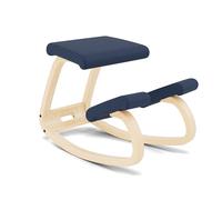 Varier Variable Balans Chaise Ergonomique Bois Naturel/Bleu Mouvement Naturel Posture Bureau Maison Etude Garantie Qualite 10 Ans