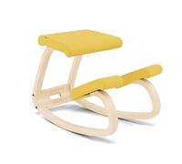 Varier Variable Balans Chaise Ergonomique Bois Naturel/Jaune Mouvement Naturel Posture Bureau Maison Etude Garantie Qualite 10 Ans