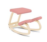 Varier Variable Balans Chaise Ergonomique Bois Naturel/Rose Mouvement Naturel Posture Bureau Maison Etude Garantie Qualite 10 Ans