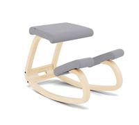 Varier Variable Balans Chaise ergonomique en bois naturel/gris Mouvement tonal Posture pour bureau, maison, bureau, apprentissage