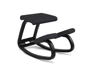 Varier Variable Balans Chaise Ergonomique Noir/Noir Mouvement Naturel Posture Bureau Maison Etude Garantie Qualite 10 Ans