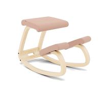 Varier Variable Balans Siège Assis-Genoux Ergonomique | Naturel/Rose Clair Tonal | Idéal pour Bureau, Maison et Apprentissage