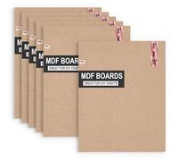 Variety Canvas Lot de 6 panneaux MDF de format A4 pour l'art et l'artisanat, feuilles en bois MDF pour travaux manuels, découpes en MDF (8 x 10 MDF)