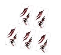 Variety Pack Halloween Sticker Temporaire Sticker Scustiers D'étanchéité Des Cicatrices Réalistes Pour Le Cosplay Et Les Rôles Playage SAFE REAL DIREAU CARRY Art
