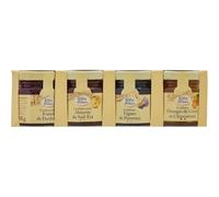 Variez les plaisirs du petit déjeuner avec REFLETS DE FRANCE Assortiment Confitures Extra Fruits Rouges et Territoires, 4x50g - Lot de 3