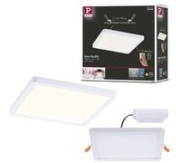 Paulmann Areo VariFit 93053 Panneau LED encastrable avec 3 niveaux à intensité variable 175 x 175 mm carré avec 1 x 13 W à intensité variable Blanc plastique 3000 K
