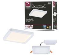 Paulmann 93039 Panneau LED spots encastrés Areo VariFit IP44 Blanc chaud 118x118mm carré incl. 1x6,5 watts éclairage de plafond plastique 3000 K, Matière, 6.5 W, 118 x 118 mm