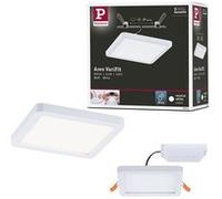 VariFit Panneau encastré LED Areo IP44 carré 118x118mm 6,5W 500lm 4000K Blanc Blanc