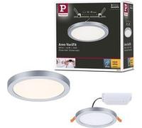 VariFit Panneau encastré LED Areo IP44 rond 118mm 6,5W 550lm 3000K Chrome mat Chrome mat