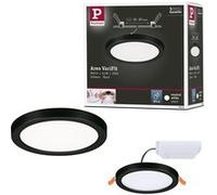VariFit Panneau encastré LED Areo IP44 rond 118mm 6,5W 550lm 4000K Noir Noir