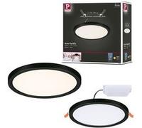 VariFit Panneau encastré LED Areo IP44 rond 175mm 13W 1300lm 3000K Noir Noir