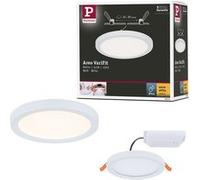 VariFit Panneau encastré LED Dim to Warm Areo IP44 rond 118mm 6,5W 550lm 3000K Blanc Blanc