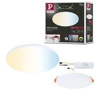 VariFit Panneau encastré LED Smart Home Zigbee 3.0 Veluna Edge IP44 rond 160mm 15,5W 1000lm Tunable White Blanc gradable Blanc