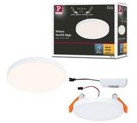 VariFit Panneau encastré LED Veluna Edge IP44 rond 90mm 6W 450lm 3000K Blanc Blanc