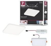 Paulmann 92397 LED Panneau encastré Veluna VariFit IP44 125x125 mm carré incl. 1x8,5 Watt Deckenleuchte Satin Kunststoff 4000 K