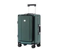 Varigne de Voyage Cadre en Aluminium Case de Chariot à Ouverture Avant de 24 Pouces Boîtier d'embarquement avec trémettement des Roues universelles silencieuses