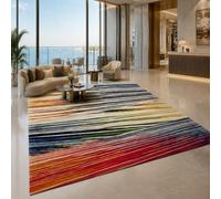 VARIKASHOM Tapis de Bain, 50 x 80 cm, Abstrait Moderne Rouge Jaune Bleu Vert Bleu Marine, Tapis d'entrée intérieur, Salon Chambre, Décoratif Chaise Canapé,