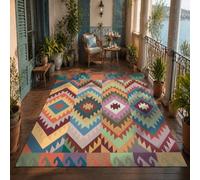VARIKASHOM Tapis de Bain, 50 x 80 cm, Multicolore orientales Bleu Rouge Vert Jaune Rose Beige Gris, Tapis d'entrée intérieur, Salon Chambre, Décoratif Chaise Canapé,