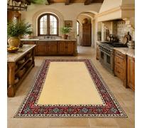 VARIKASHOM Tapis de Bain, 50 x 80 cm, Rouge Oriental Beige Bleu Marron Noir, Tapis d'entrée intérieur, Salon Chambre, Décoratif Chaise Canapé,