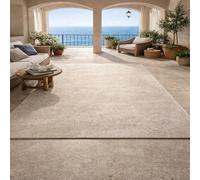 VARIKASHOM Tapis de Sol Décoratif Salon, Commode Chambre, Cuisine, Bureau, Couloir, Lavable,Abstrait Beige, Blanc, 70 x 120 cm