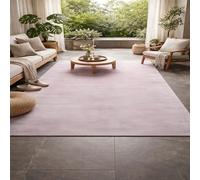 VARIKASHOM Tapis de Sol Décoratif Salon, Commode Chambre, Cuisine, Bureau, Couloir, Lavable,Abstrait Moderne Rose et Gris, 70 x 120 cm
