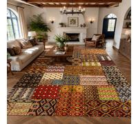 VARIKASHOM Tapis sous Chaise Bureau, 90 x 150 cm, Rouge Vintage Orange Marron Bleu Vert Beige Blanc Rose Noir, Antidérapant Lavable Tapis Poils Courts pour Déco Salon Chambre,