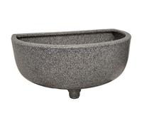 Varile Évier multifonction en plastique aspect granit/pierre avec raccord combiné pour jardin, camping et camping-car - Avec filtre à cheveux, accessoires et design robuste (Granit)