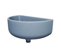 Varile Évier multifonction en plastique aspect granit/pierre avec raccord combiné pour jardin, camping et camping-car - Avec filtre à cheveux, accessoires et design robuste (Gris)