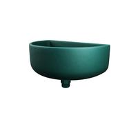 Varile Évier multifonction en plastique aspect granit/pierre avec raccord combiné pour jardin, camping et camping-car - Avec filtre à cheveux, accessoires et design robuste (Vert)